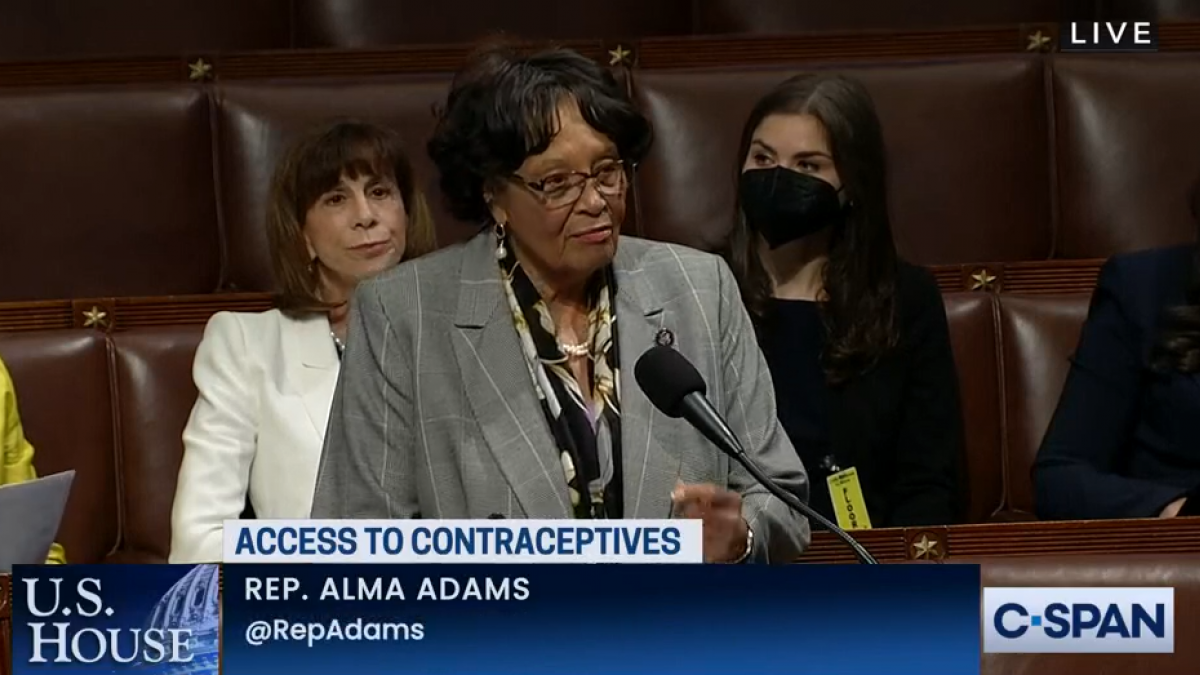 Rep. Alma Adams speaking on the House Floor
