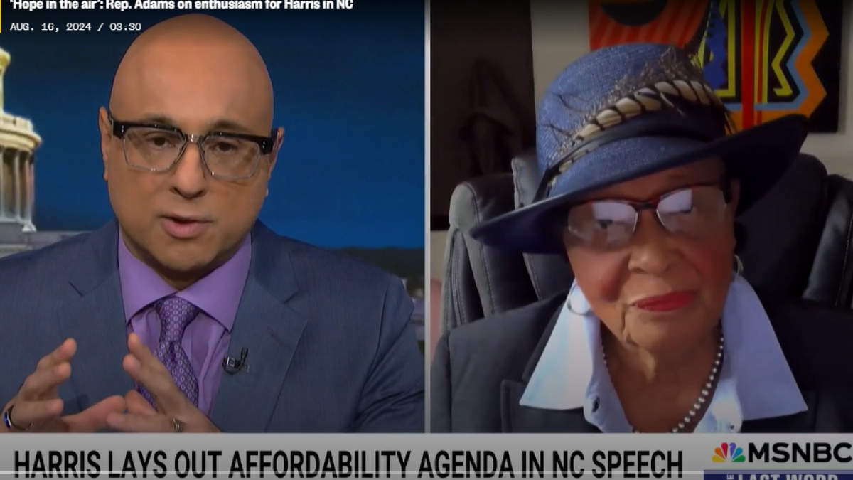 Rep. Adams and Ali Velshi