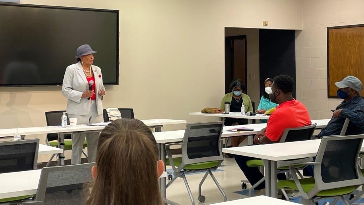 Rep. Adams at the Sarah Stevenson Tuesday Forum