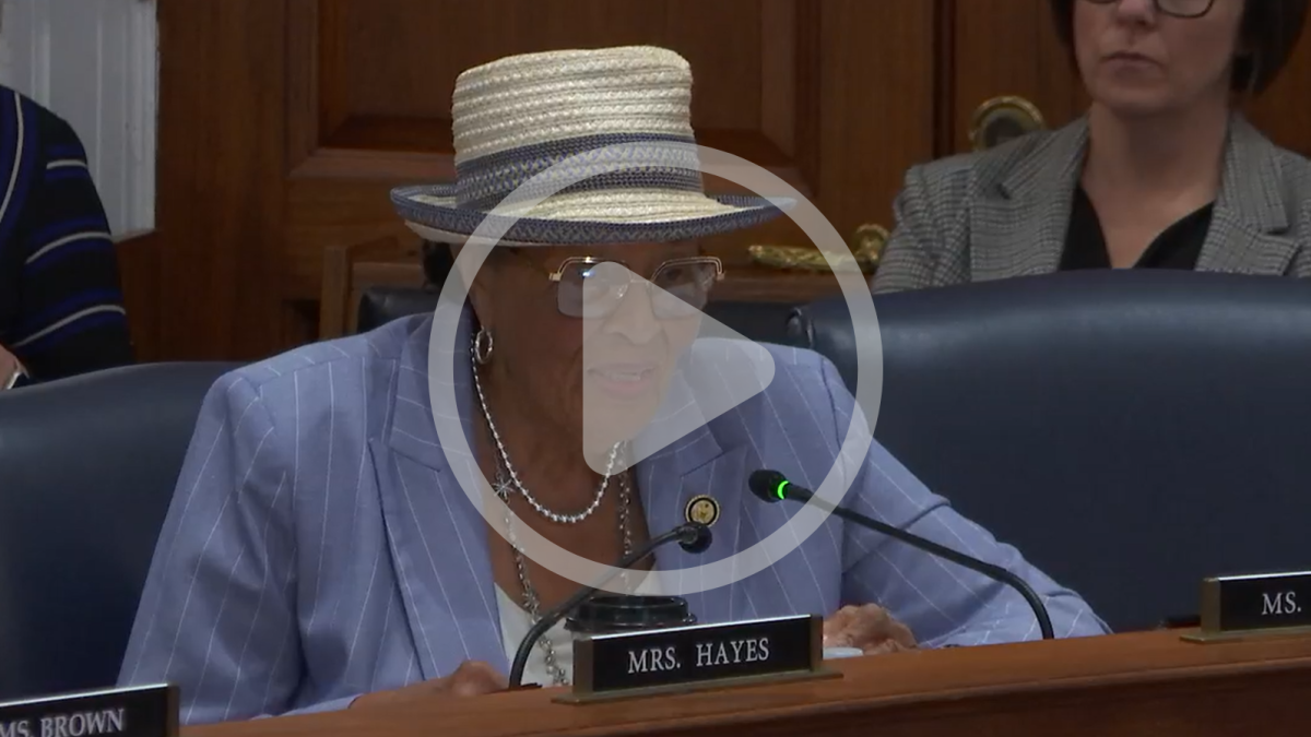 Rep. Adams speaking at the USDA hearing.