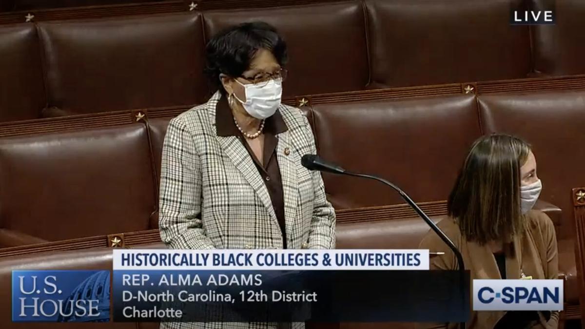 Rep. Adams speaks on the House floor