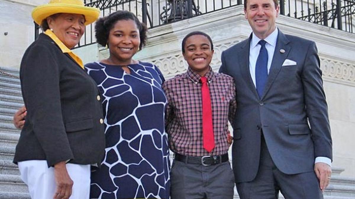Rep. Adams and Rep. Walker with HBCU Scholars