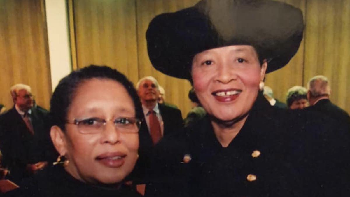 Andrea Harris and Alma Adams