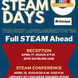 Flyer announcing 2024 HBCU STEAM Days program