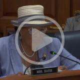 Rep. Adams speaking at the USDA hearing.