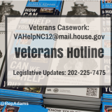 Veterans' hotline graphic