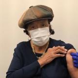 Alma Adams gets her second dose of the COVID vaccine