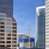 Crane in Uptown Charlotte next to the Duke Energy Building