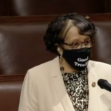 Alma Adams with Good Trouble Face Mask