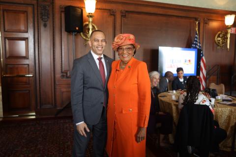 Congresswoman Alma S. Adams, Ph.D., and Democratic Leader Hakeem Jeffries