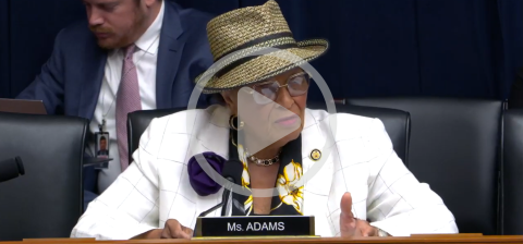 Rep. Adams at a Committee Markup
