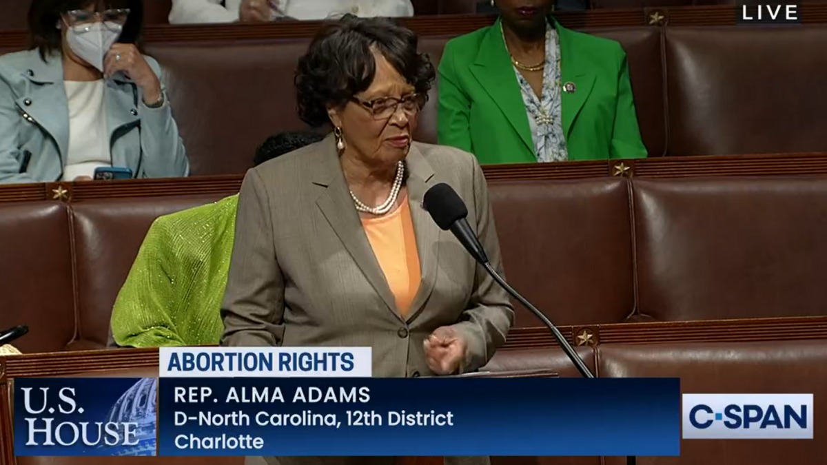 Rep. Alma Adams speaking on the House Floor