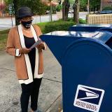 Alma Adams Mailing a Letter