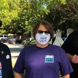 Rep. Adams and friends wearing "Save USPS" masks