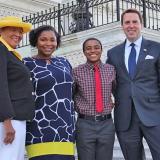 Rep. Adams and Rep. Walker with HBCU Scholars