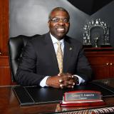 President Armbrister at his desk