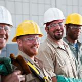 construction workers smiling