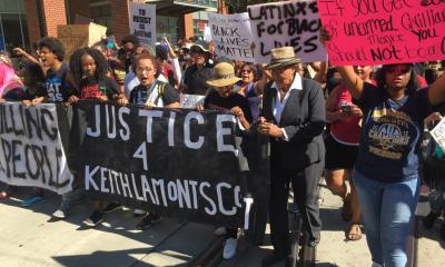 Rep. Adams Marching with Protesters