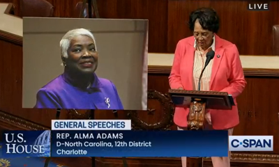 Rep. Adams on the floor of the House honoring Ella Scarborough