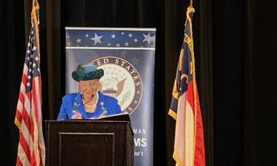 Alma Adams delivering her State of the District Speech